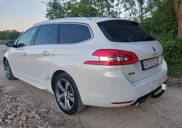 Peugeot 308 cena 45000 przebieg: 203000, rok produkcji 2015 z Poręba małe 596